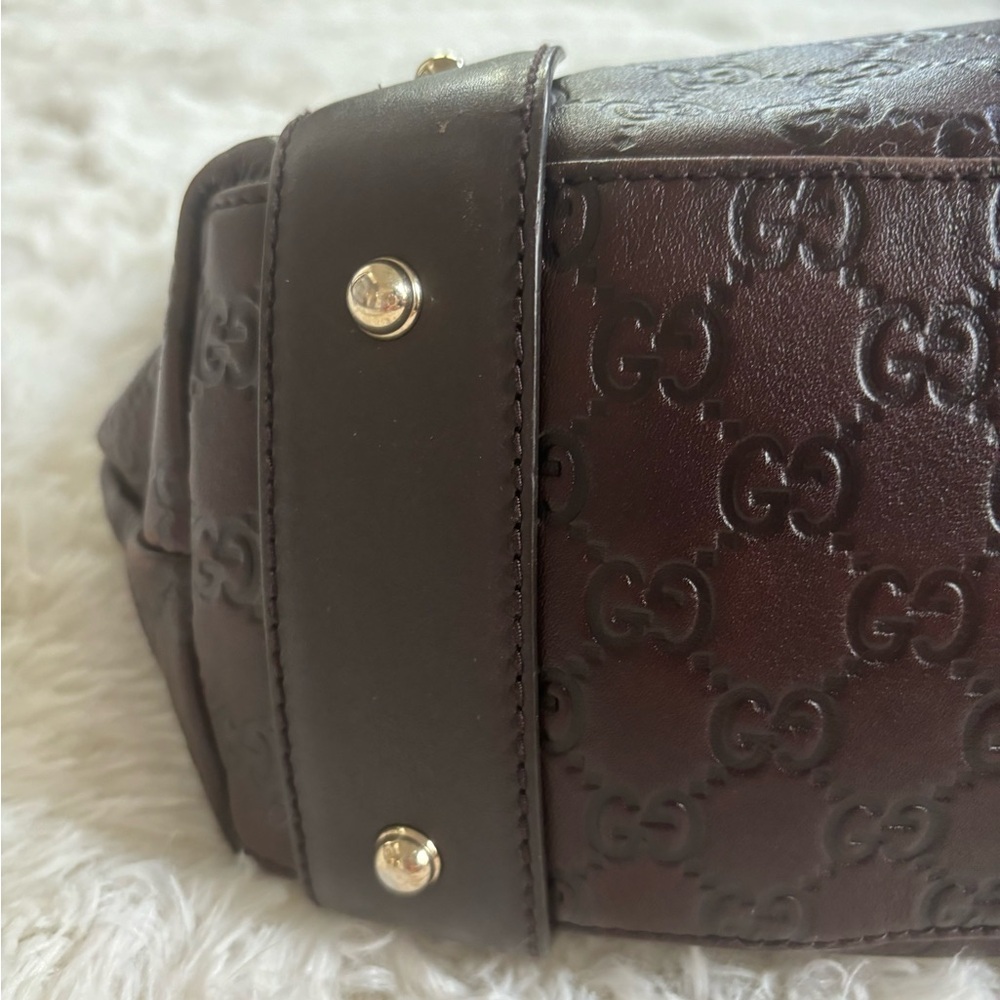 Gucci Brown Guccissima Leather Medium Horsebit Pelham Bag and wallet - Picture 8 of 16